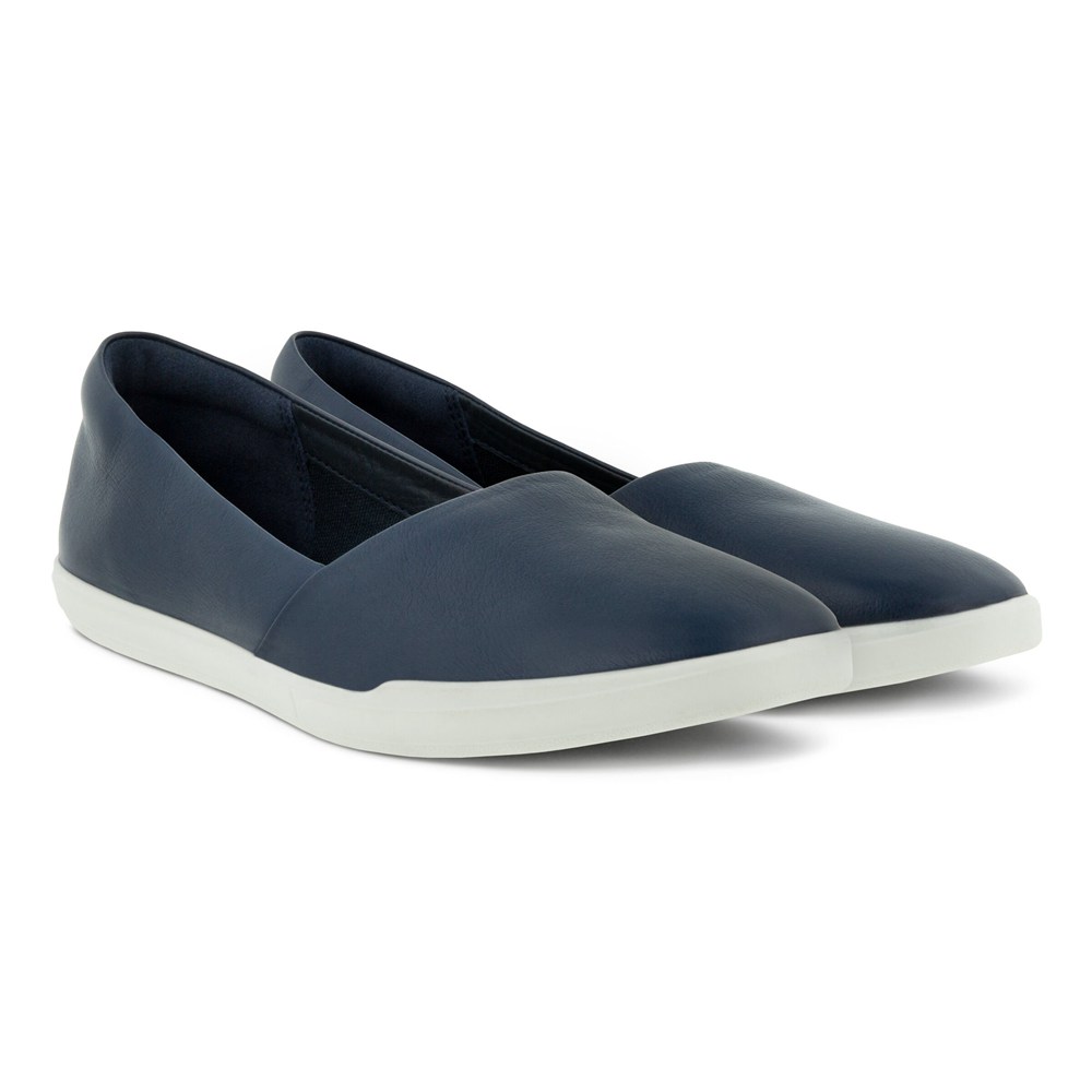 ECCO Womens Loafer Navy - Simpil - NTU-748209